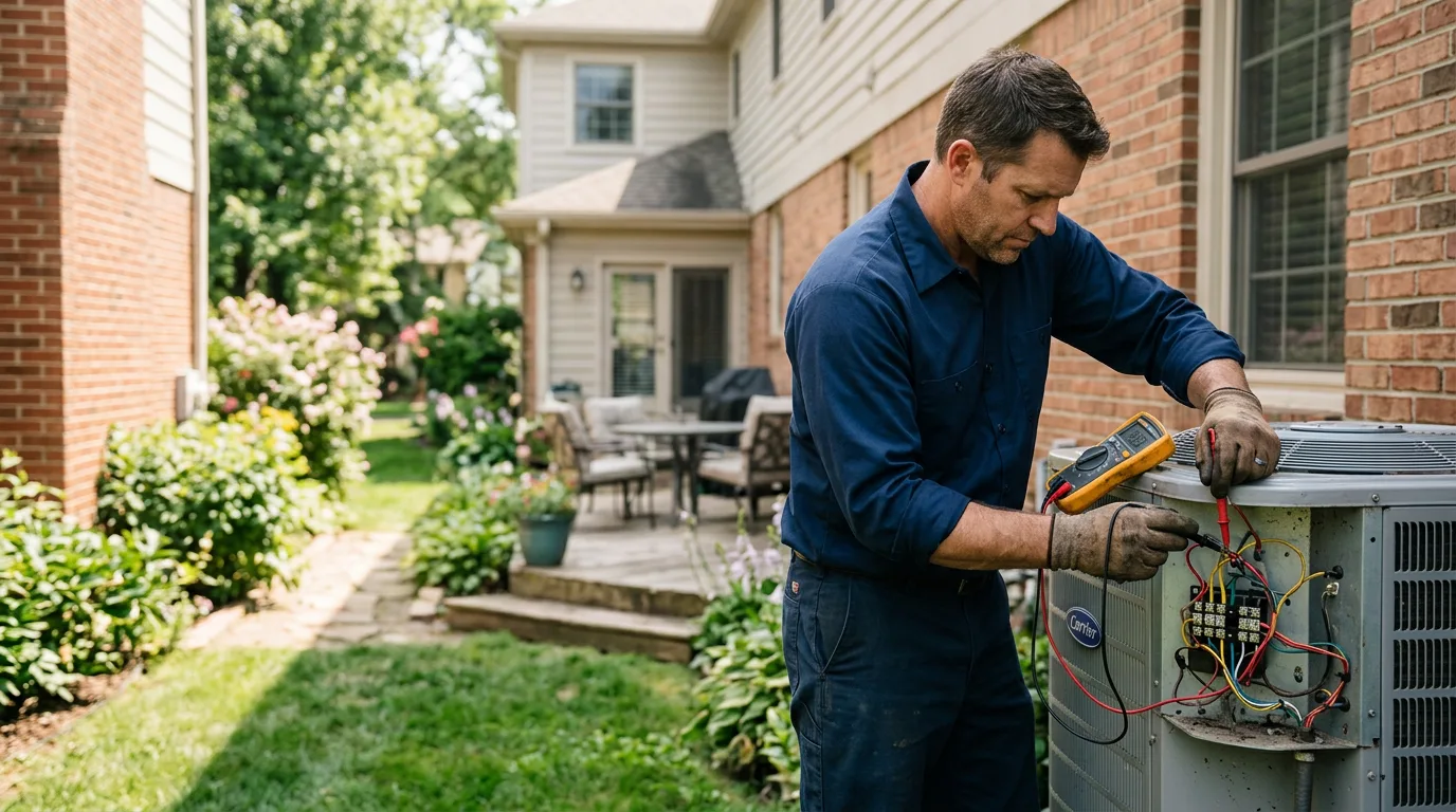 HVAC technician working near Gore, OK
